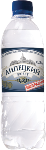 Вода минеральная ЛИПЕЦКИЙ БЮВЕТ, 0.5л, газ
